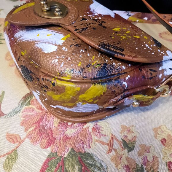 Dipinta Inspired Hand Painted Leather Dooney & Bourke Cavalry Trooper - Picture 8 of 15
